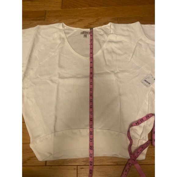 NWT Free People, women's Santa Clara Thermal, Alabaster size small - Picture 7 of 10